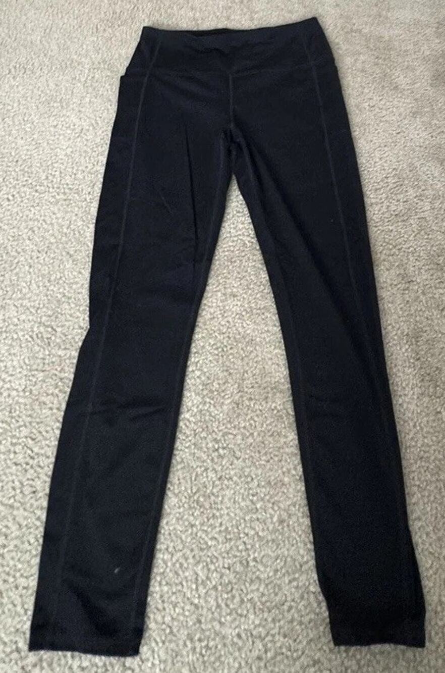 Skechers GO WALK Women L Black High Waist GOFLEX Pocket Leggings 30”
